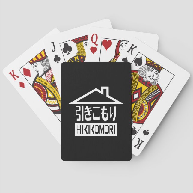 Hikikomori 引きこもり Japanese Recluse Playing Cards (Back)