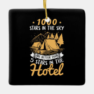 Hiking 1000 Stars In The Sky Ceramic Ornament