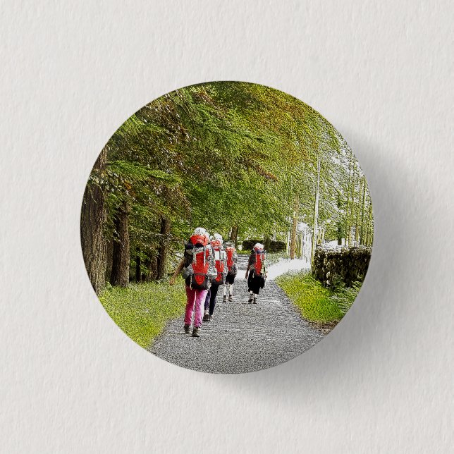 HIKING 1 INCH ROUND BUTTON (Front)
