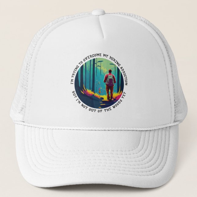 Hiking Addiction Trucker Hat (Front)