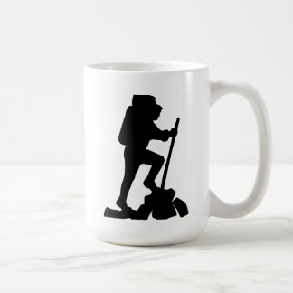 Hiking Adventure Silhouette Mug, Nature Lover Gift Coffee Mug