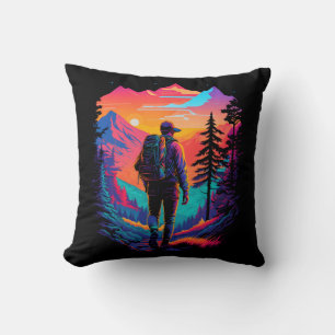 Hiking Adventure Throw Pillow