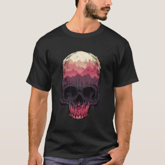 Hiking Alpinists Hiker Alps Skeleton Mountain Moun T-Shirt