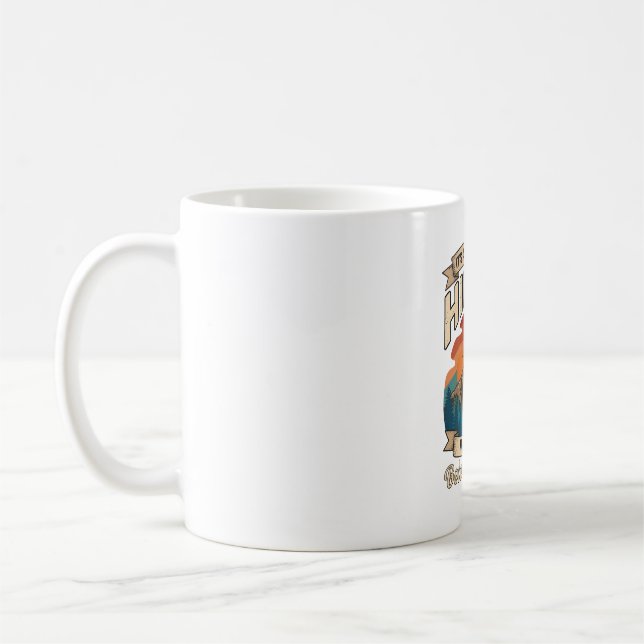 Hiking Bolognese Dog Mountains Sunset Coffee Mug (Left)