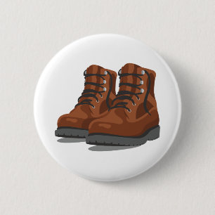 Hiking Boots 2 Inch Round Button