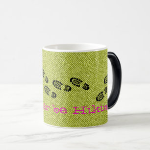 Hiking Boots Denim I'D RATHER BE HIKING Sports Fun Magic Mug