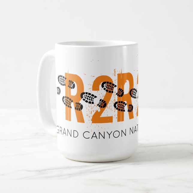Hiking Boots Grand Canyon R2R2R Adventure Souvenir Coffee Mug (Front Left)