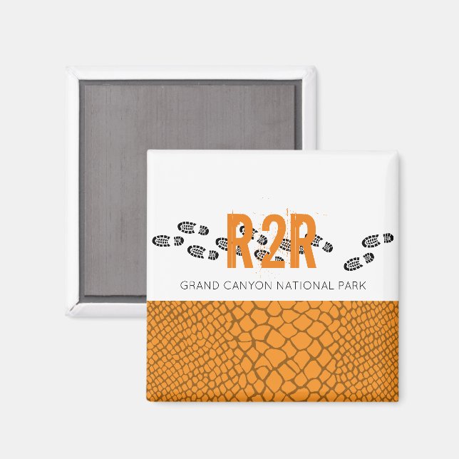 Hiking Boots Grand Canyon R2R Adventure Fun Magnet (Front/Back)