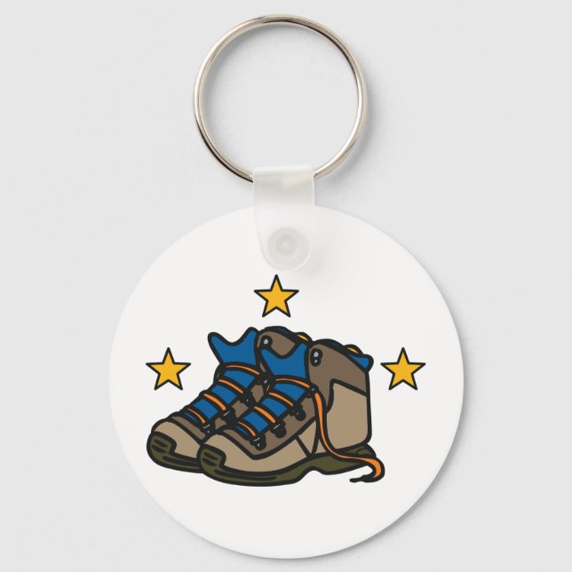 Hiking Boots Keychain (Front)