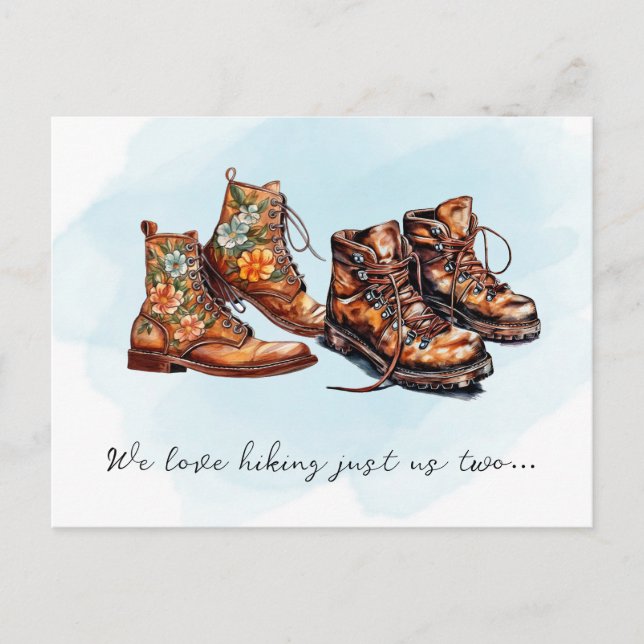 Hiking Buddy Adventure Pregnancy Announcement (Front)