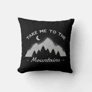Hiking Camping Climbing Scout Outdoor Mountains T Throw Pillow