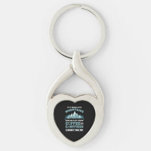 Hiking Camping Coffee Keychain