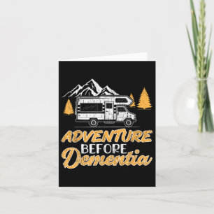 Hiking Camping Lover Adventure Before Dementia Card