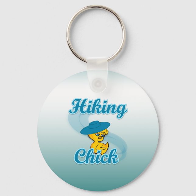 Hiking Chick #3 Keychain (Front)