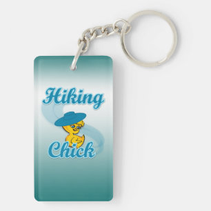 Hiking Chick #3 Keychain