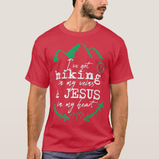Hiking Christian Jesus Outdoor Hiker Men Women Gif T-Shirt