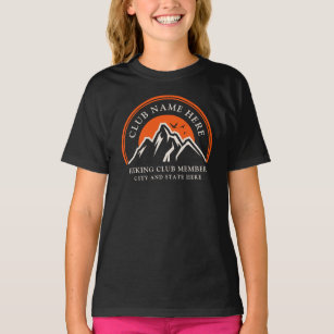 Hiking Club Logo Business Employees Custom T-Shirt