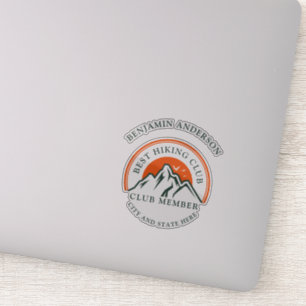 Hiking Club Logo Members and Employee Staff Name