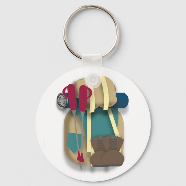Hiking Equipment Keychain (Front)