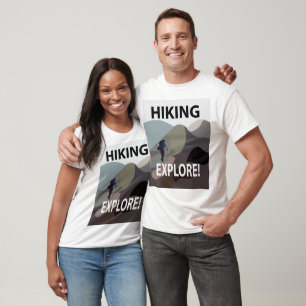 Hiking Explore Mountains Hiking  T-Shirt
