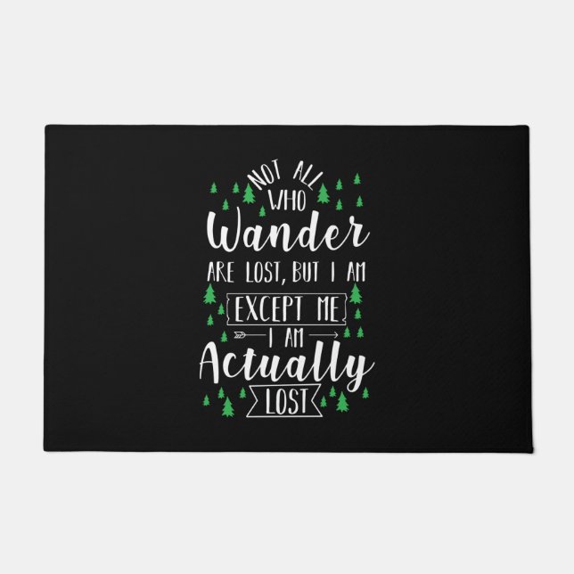 Hiking Funny Saying Doormat (Front)