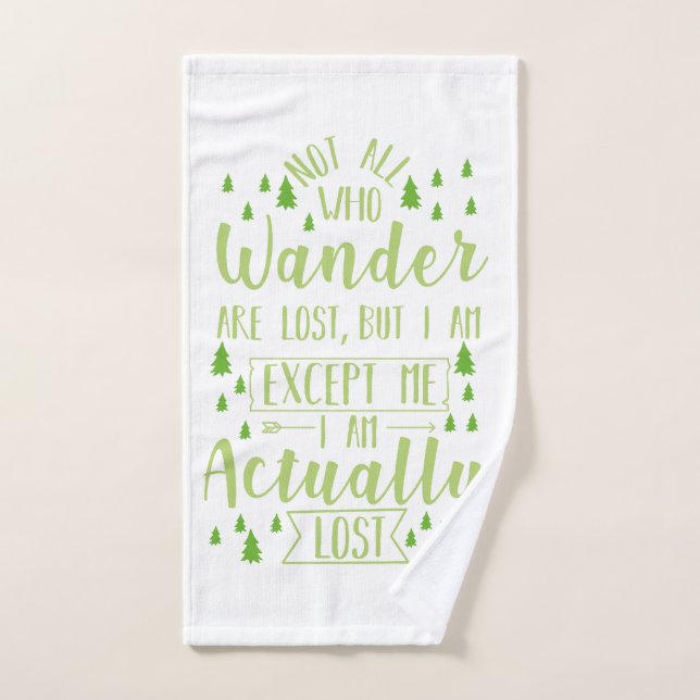 Hiking Funny Saying   Hand Towel (Hand Towel)