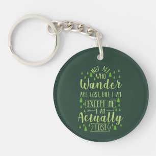 Hiking Funny Saying Keychain