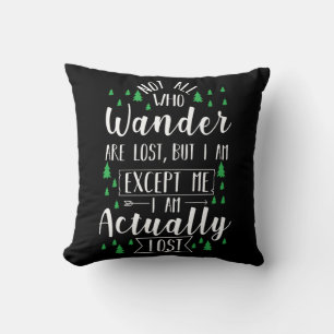 Hiking Funny Saying Throw Pillow