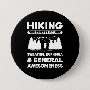 Hiking General Awesomeness 3 Inch Round Button