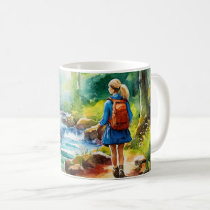 Hiking Girl Coffee Mug