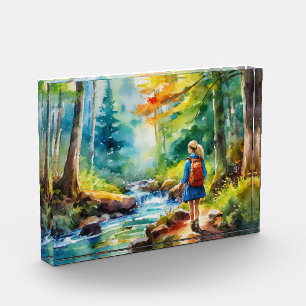 Hiking Girl Photo Block