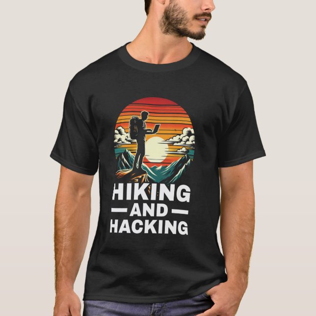 Hiking & Hacking - Coder Outdoor T-Shirt (Front)