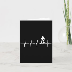 Hiking Heartbeat For Hikers  Card