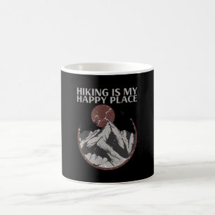 Hiking - Hiking Is My Happy Place Coffee Mug