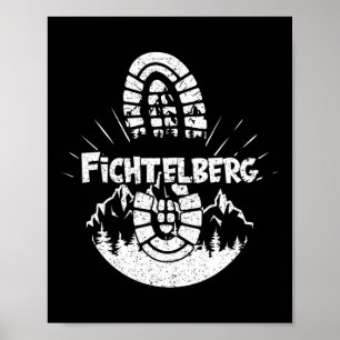 Hiking In Fichtelberg Germany Vacation Hiker  Poster
