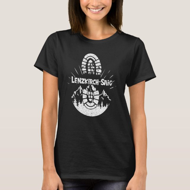 Hiking In Lenzkirch Saig Germany Vacation Hiker T-Shirt (Front)