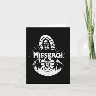 Hiking In Miesbach Germany Vacation Hiker  Card