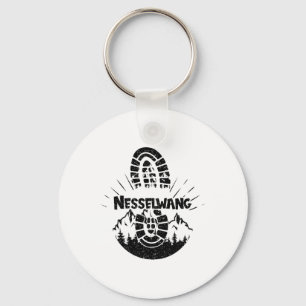 Hiking In Nesselwang Germany Vacation Hiker Keychain