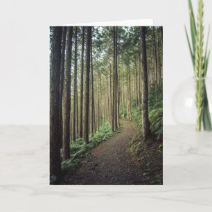 Hiking in the Mountains Wakayama, Japan Card