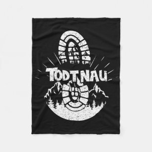 Hiking In Todtnau Germany Vacation Hiker _1 Fleece Blanket
