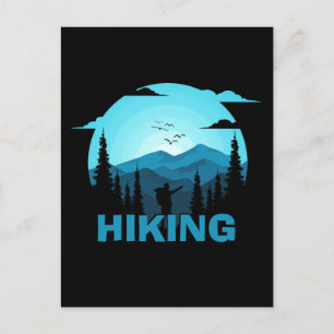 Hiking In Wilderness Custom Name  Postcard