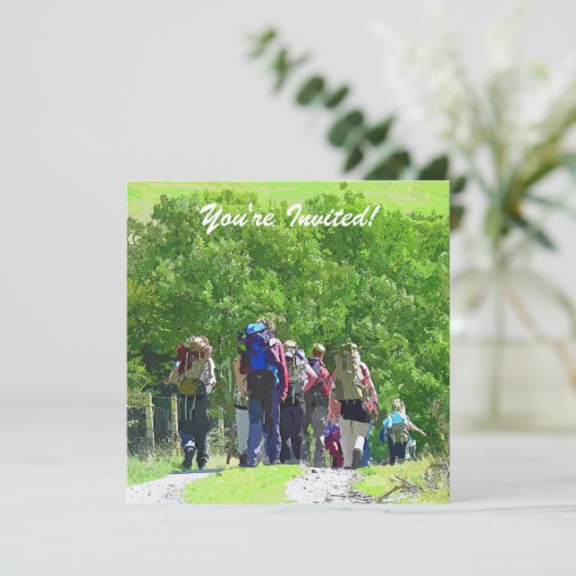 HIKING INVITATION (Standing Front)