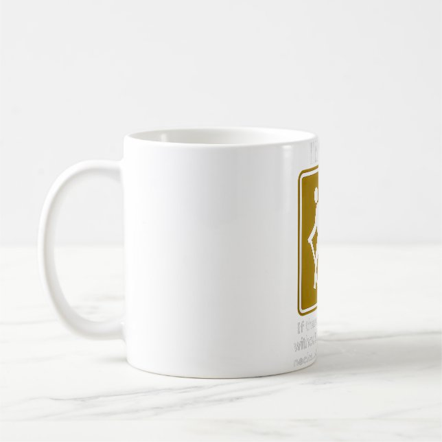 Hiking Is Cheaper Than Therapy Funny Hiking  Coffee Mug (Left)