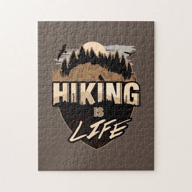 Hiking Is Life Jigsaw Puzzle (Vertical)