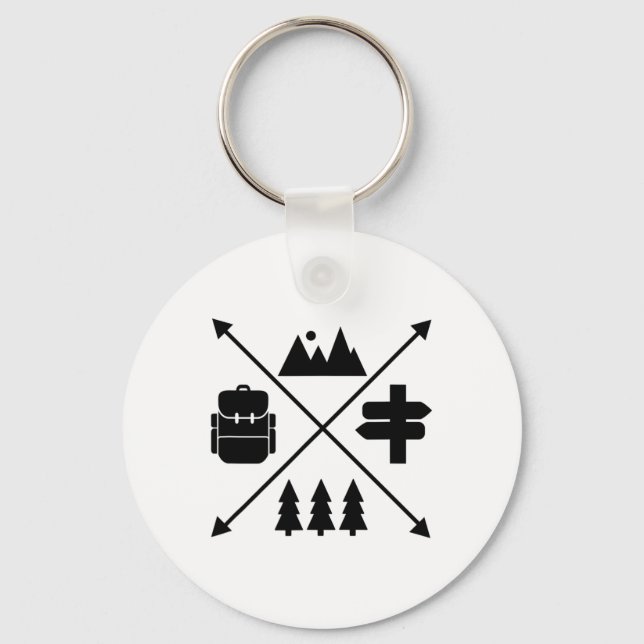 Hiking  keychain (Front)