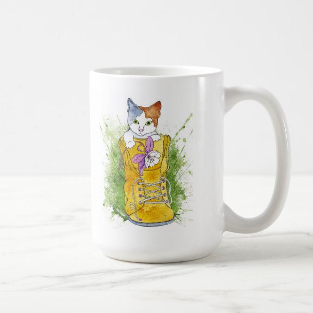Hiking Kitty Coffee Mug (Right)