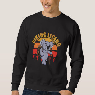 Hiking Legend Koala Hiker Retro Vintage Sunset & M Sweatshirt