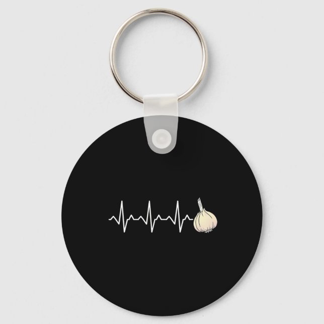 Hiking Lover Design Garlic Lover  Keychain (Front)