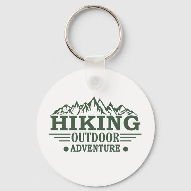 hiking lover keychain (Front)