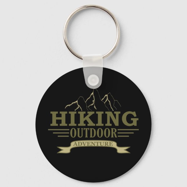 hiking lover keychain (Front)